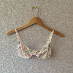 Floral Underwire Bra